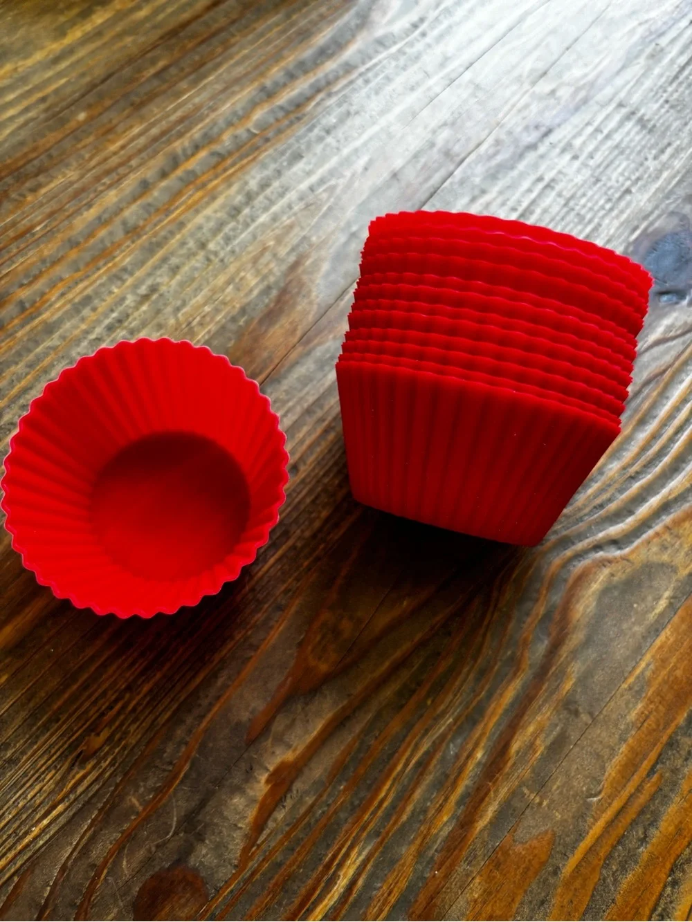 Red Silicone Baking Cups - Set of 12